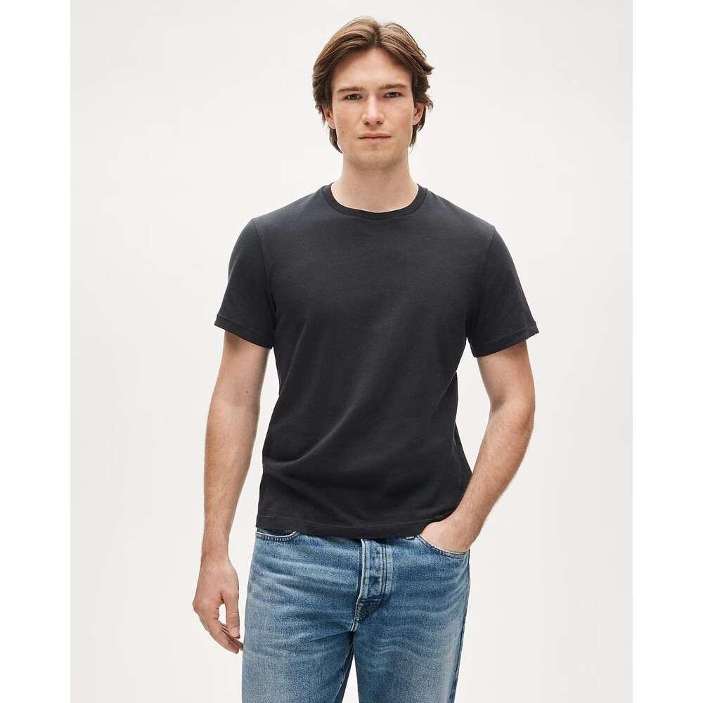 J Crew Broken In T-Shirt Mens Large Black Tee Cotton Oarsman Crewneck CI156 NEW